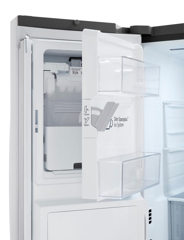 LG Standard-Depth 30.7-cu ft 3 -Door Smart Compatible French Door Refrigerator with Dual Ice Maker with Water and Ice Dispenser ( PrintProof Stainless Steel ) ENERGY STAR Certified