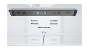 Sharp Counter-Depth 22.5-cu ft 4 -Door French Door Refrigerator with Ice Maker ( Stainless steel ) ENERGY STAR Certified