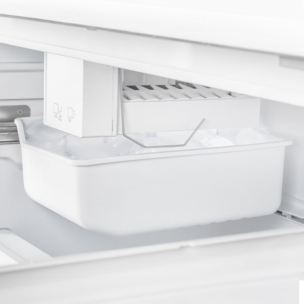 FORNO Counter-Depth Espresso Gallipoli 17.5-cu ft 3 -Door French Door Refrigerator with Ice Maker with Ice Dispenser ( White ) ENERGY STAR Certified