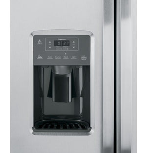GE 25.3-cu ft Side-by-Side Refrigerator with Ice Maker ,Water and Ice Dispenser ( Stainless Steel )