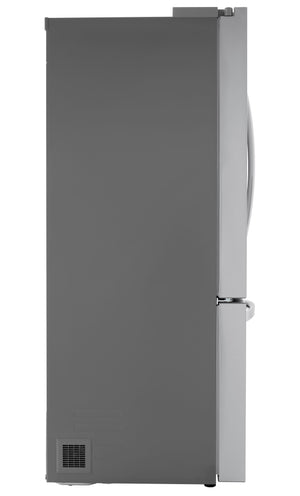 LG Counter-Depth MAX 26.5-cu ft 3 -Door Smart Compatible French Door Refrigerator with Ice Maker with Water Dispenser ( Stainless Steel ) ENERGY STAR Certified