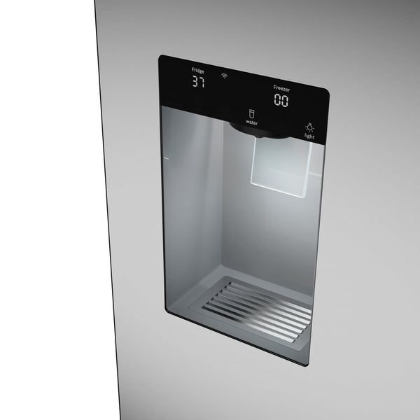 Bosch Fastest Ice Maker Standard-Depth 300 Series 26-cu ft 3 -Door Smart Compatible French Door Refrigerator with Ice Maker with Water and Ice Dispenser ( Stainless Steel ) ENERGY STAR Certified