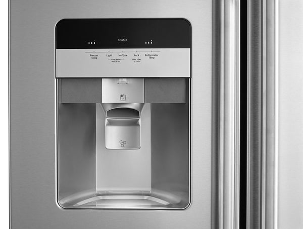 Maytag 24.5-cu ft Side-by-Side Refrigerator with Ice Maker ,Water and Ice Dispenser ( Fingerprint Resistant Stainless Steel )