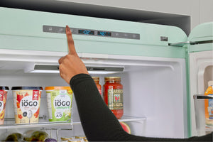 UNIQUE Classic Retro 17.7-cu ft Counter-Depth Bottom-Freezer Refrigerator with Ice Maker ( Summer Mint Green ) ENERGY STAR Certified