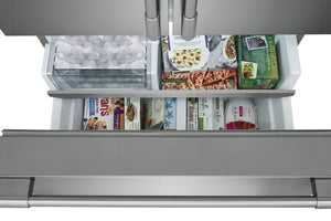 Frigidaire Professional Standard-Depth 27.8-cu ft 3 -Door French Door Refrigerator with Dual Ice Maker with Water and Ice Dispenser ( Smudge-Proof Stainless Steel ) ENERGY STAR Certified