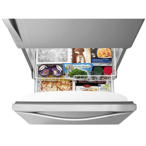 Whirlpool 18.7-cu ft Standard-Depth Bottom-Freezer Refrigerator with Ice Maker ( Stainless steel ) ENERGY STAR Certified