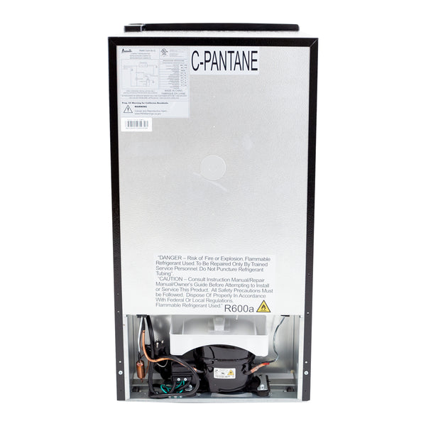 Avanti 3-cu ft Mini Fridge with Freezer ( Black )