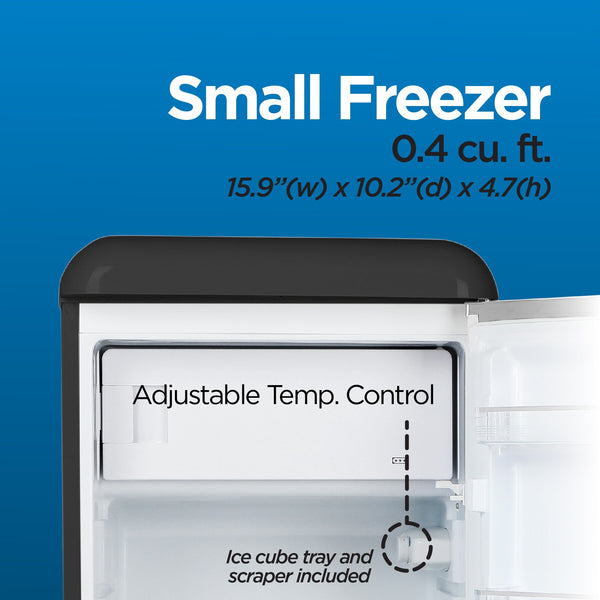 Commercial Cool 4.0-cu ft Mini Fridge with Freezer ( Black )