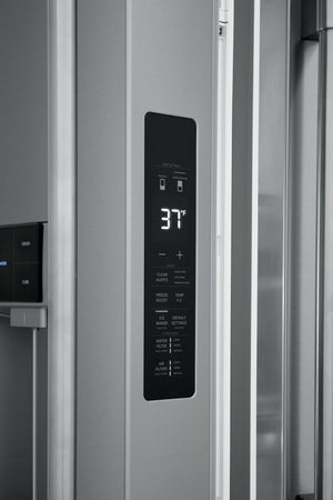 Frigidaire Professional Counter-Depth 21.4-cu ft 4 -Door French Door Refrigerator with Dual Ice Maker with Water and Ice Dispenser ( Smudge-Proof Stainless Steel ) ENERGY STAR Certified