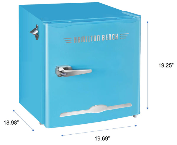 Hamilton Beach 1.6-cu ft Mini Fridge with Freezer ( Blue )