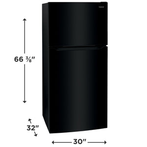 Frigidaire 20.0-cu ft Top-Freezer Refrigerator ( Black ) Garage Ready ENERGY STAR Certified