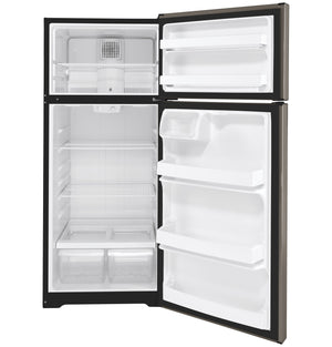 GE 17.5-cu ft Top-Freezer Refrigerator ( Silver ) ENERGY STAR Certified