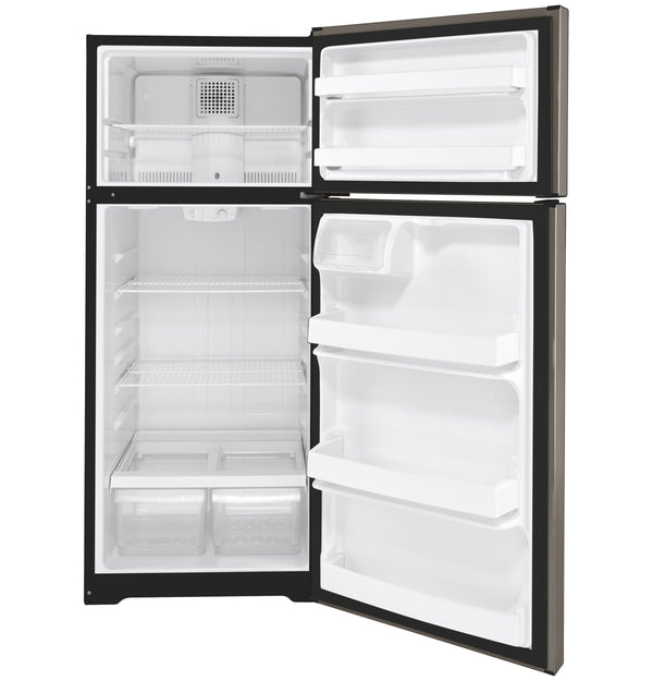 GE 17.5-cu ft Top-Freezer Refrigerator ( Silver ) ENERGY STAR Certified