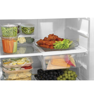 GE 17.5-cu ft Top-Freezer Refrigerator ( Stainless Steel )