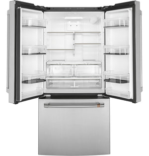 Cafe Counter-Depth 18.6-cu ft 3 -Door French Door Refrigerator with Ice Maker with Water Dispenser ( Stainless Steel ) ENERGY STAR Certified