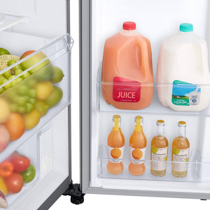 Samsung 22-cu ft Counter-Depth Side-by-Side Refrigerator Smart Compatible with Ice Maker ,Water and Ice Dispenser ( Fingerprint Resistant Stainless Steel ) ENERGY STAR Certified