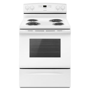 Amana 18.2-cu ft Top-Freezer Refrigerator & Electric Range Suit in White