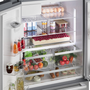 Bosch Counter-Depth 500 Series 21.6-cu ft 3 -Door Smart Compatible French Door Refrigerator with Ice Maker with Water and Ice Dispenser ( Stainless Steel ) ENERGY STAR Certified