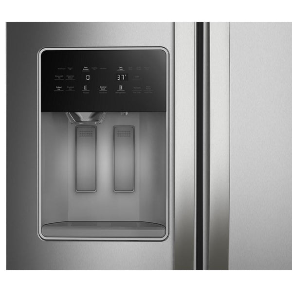 Whirlpool 20.85-cu ft Side-by-Side Refrigerator with Ice Maker ,Water and Ice Dispenser ( Fingerprint Resistant Stainless Finish )