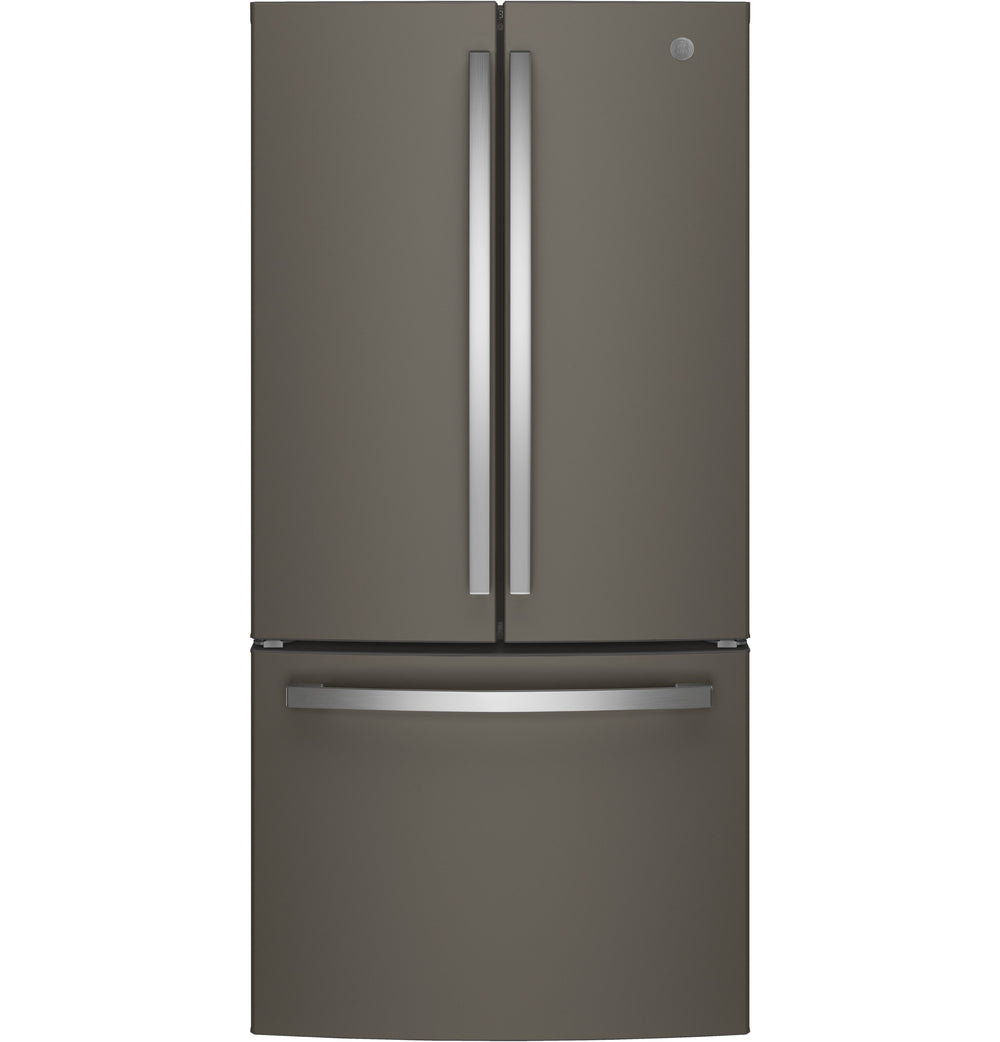 GE Counter-Depth 18.6-cu ft 3 -Door French Door Refrigerator with Ice Maker with Water Dispenser ( Slate ) ENERGY STAR Certified