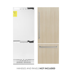 ZLINE KITCHEN & BATH Built-In 16.1-cu ft Counter-Depth Built-In Bottom-Freezer Refrigerator with Ice Maker ( Custom Panel-Ready ) ENERGY STAR Certified