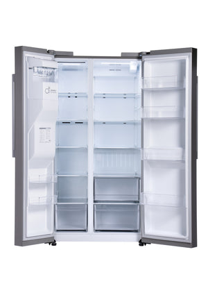 LG 26.6-cu ft Side-by-Side Refrigerator Smart Compatible with Ice Maker ,Water and Ice Dispenser ( PrintProof Stainless Steel ) ENERGY STAR Certified