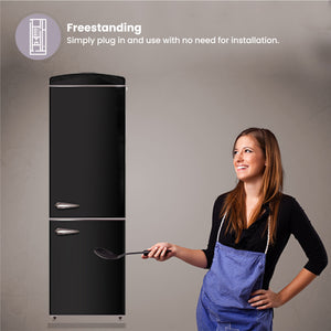 ConServ 10.7-cu ft Standard-Depth Bottom-Freezer Refrigerator Black )
