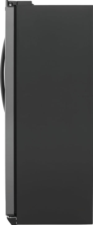 Frigidaire Gallery 22.3-cu ft Counter-Depth Side-by-Side Refrigerator with Ice Maker ,Water and Ice Dispenser ( Fingerprint Resistant Black Stainless Steel ) ENERGY STAR Certified