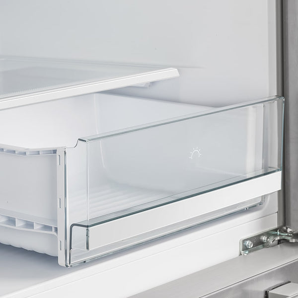 FORNO Standard-Depth Moena 19.26-cu ft 4 -Door Built-In French Door Refrigerator with Ice Maker with Ice Dispenser ( Stainless steel )