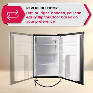 ConServ 4.5-cu ft Mini Fridge ( Stainless Steel )