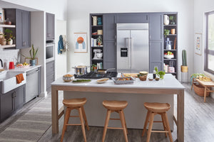 KitchenAid 29.4-cu ft Counter-Depth Side-by-Side Refrigerator Built-In ,Water and Ice Dispenser ( Stainless Steel )