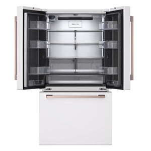 LG STUDIO Counter-Depth 26.5-cu ft 3 -Door Smart Compatible French Door Refrigerator with Ice Maker with Water Dispenser ( Essence White ) ENERGY STAR Certified