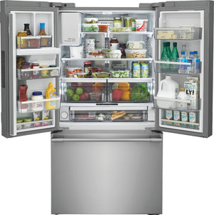 Frigidaire Professional Standard-Depth 27.8-cu ft 3 -Door French Door Refrigerator with Dual Ice Maker with Water and Ice Dispenser ( Smudge-Proof Stainless Steel ) ENERGY STAR Certified