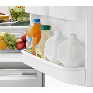 Amana 22.1-cu ft Standard-Depth Bottom-Freezer Refrigerator Ice Maker Optional (sold separately) ( White )