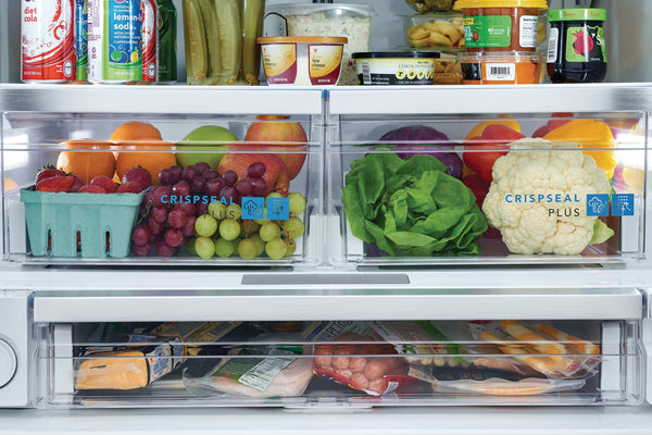 Frigidaire Gallery Standard-Depth 27.8-cu ft 3 -Door French Door Refrigerator with Dual Ice Maker with Water and Ice Dispenser ( Fingerprint Resistant Black Stainless Steel ) ENERGY STAR Certified