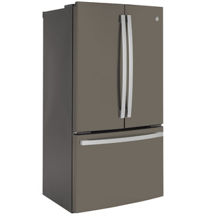 GE Counter-Depth 23.1-cu ft 3 -Door French Door Refrigerator with Ice Maker ( Slate ) ENERGY STAR Certified