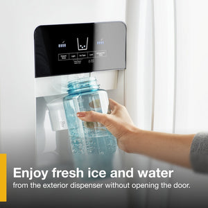 Whirlpool In Door Can Caddy 21.4-cu ft Side-by-Side Refrigerator with Ice Maker ,Water and Ice Dispenser ( Fingerprint Resistant Stainless Steel )