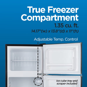 Commercial Cool 4.5-cu ft Mini Fridge with Freezer ( Black )