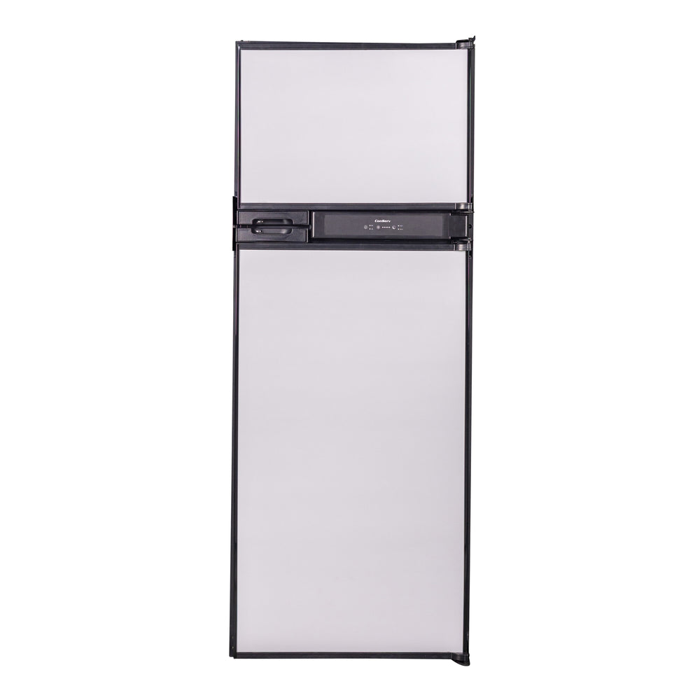 Equator Advanced Appliances RV 12V/DC OFF-GRID 10-cu ft Counter-Depth Top-Freezer Refrigerator Built-In ( Stainless )
