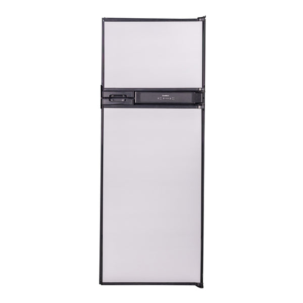 Equator Advanced Appliances RV 12V/DC OFF-GRID 10-cu ft Counter-Depth Top-Freezer Refrigerator Built-In ( Stainless )