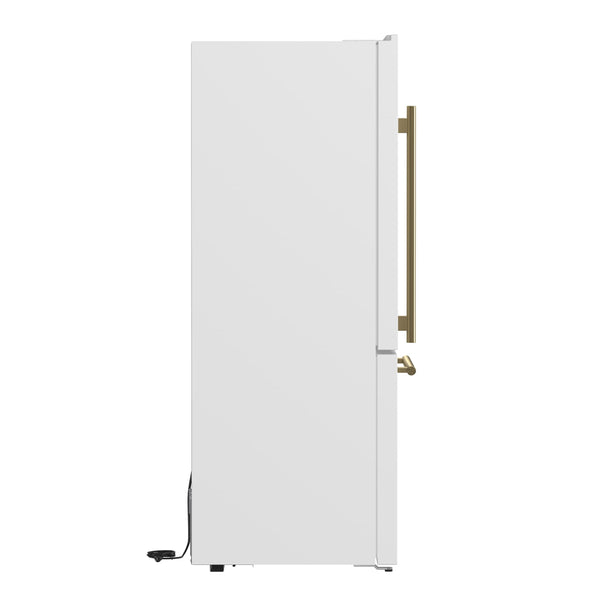 FORNO Espresso 17.2-cu ft Counter-Depth Bottom-Freezer Refrigerator White ) ENERGY STAR Certified