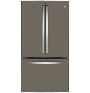 GE Counter-Depth 23.1-cu ft 3 -Door French Door Refrigerator with Ice Maker ( Slate ) ENERGY STAR Certified