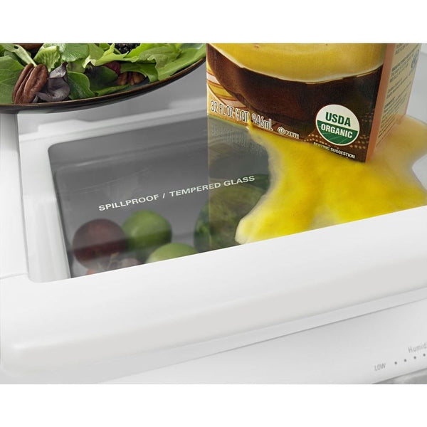 Amana 22.1-cu ft Bottom-Freezer Refrigerator (Stainless Steel)