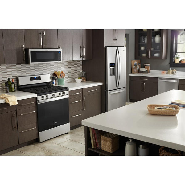 Whirlpool Standard-Depth 19.7-cu ft 3 -Door French Door Refrigerator with Ice Maker with Water Dispenser ( Fingerprint Resistant Stainless Steel )
