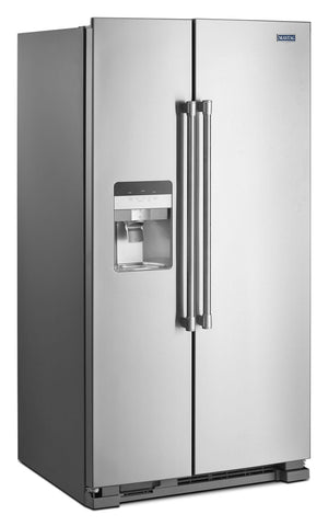 Maytag 24.5-cu ft Side-by-Side Refrigerator with Ice Maker ,Water and Ice Dispenser ( Fingerprint Resistant Stainless Steel )