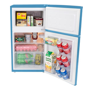 Avanti 3-cu ft Mini Fridge with Freezer ( Robin's Egg Blue )