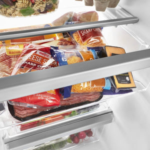 Whirlpool 24.5-cu ft Side-by-Side Refrigerator with Ice Maker ,Water and Ice Dispenser ( Fingerprint Resistant Black Stainless )