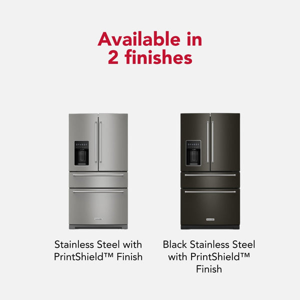 KitchenAid Standard-Depth 26.2-cu ft 4 -Door French Door Refrigerator with Ice Maker with Water and Ice Dispenser ( PrintShield Stainless )