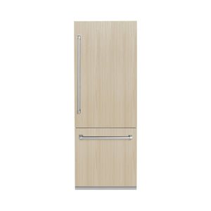 ZLINE KITCHEN & BATH Built-In 16.1-cu ft Counter-Depth Built-In Bottom-Freezer Refrigerator with Ice Maker ( Custom Panel-Ready ) ENERGY STAR Certified