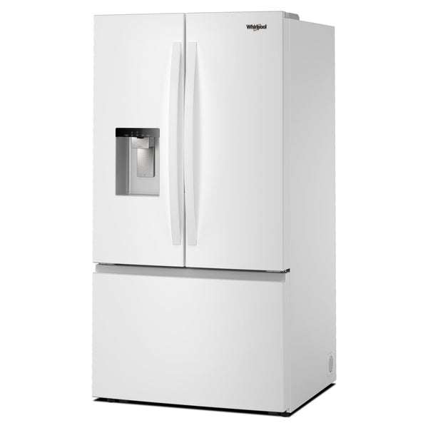 Whirlpool Standard-Depth 29.58-cu ft 3 -Door French Door Refrigerator with Ice Maker with Water and Ice Dispenser ( White ) ENERGY STAR Certified